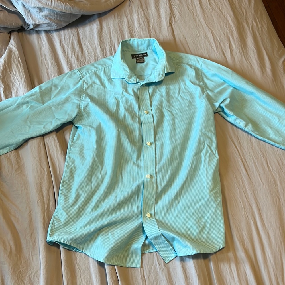 Dockers M (10/12) Blue Button-down